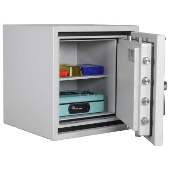 Preview: Rottner Papiersicherungsschrank EN2 Fire Master 50 Elektronikschloss lichtgrau T06430